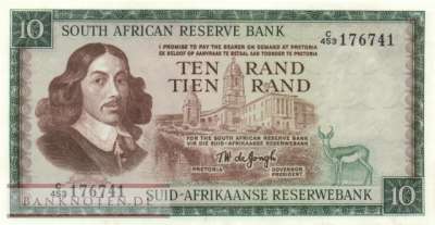 Südafrika - 10  Rand (#113c_AU)