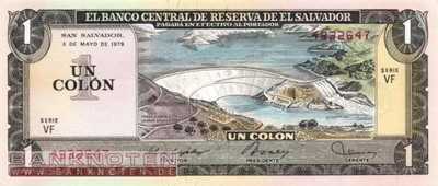El Salvador - 1  Colon (#125b-79_UNC)