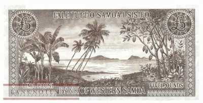 Samoa - 5  Pounds (#015r_UNC)