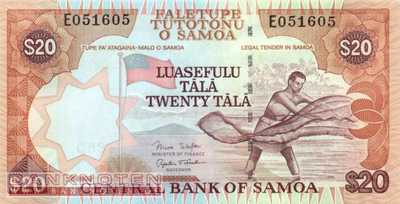 Samoa - 20  Tala (#035b_UNC)