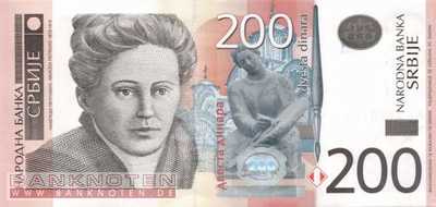 Serbien - 200  Dinara (#042a_UNC)