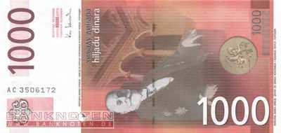 Serbien - 1.000  Dinara (#044b_UNC)