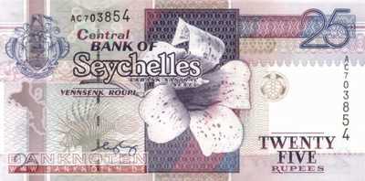 Seychellen - 25  Rupees (#037b_UNC)