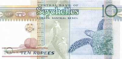 Seychellen - 10  Rupees (#042_UNC)