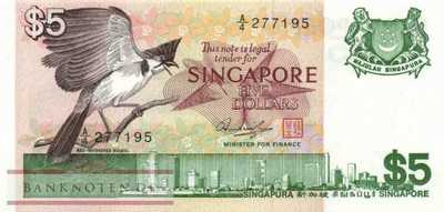 Singapur - 5  Dollars (#010_UNC)