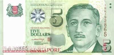Singapur - 5  Dollars (#047_A_UNC)