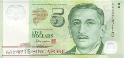 Singapur - 5  Dollars (#047g_UNC)