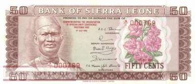 Sierra Leone - 50  Cent (#009_UNC)