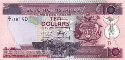 Solomon Islands - 10  Dollars (#027-U8_UNC)