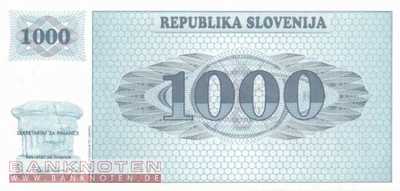 Slowenien - 1.000  Tolarjew - SPECIMEN (#009s1_UNC)