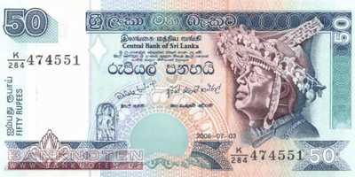 Sri Lanka - 50  Rupees (#110f_UNC)