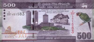 Sri Lanka - 500  Rupees (#126g_UNC)
