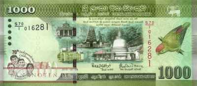 Sri Lanka - 1.000  Rupees - Gedenkbanknote ohne Folder (#130a_UNC)