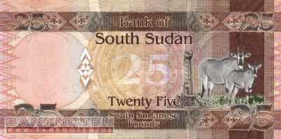 Südsudan - 25  Pounds (#008_UNC)