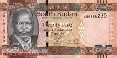 Südsudan - 25  Pounds (#008_UNC)