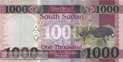 Südsudan - 1.000  Pounds (#017b_UNC)