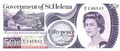 St. Helena - 50  Pence (#005a_UNC)