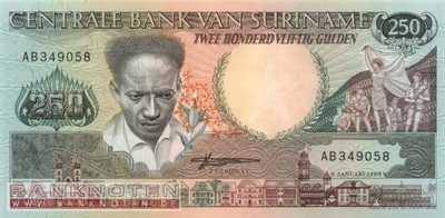 Surinam - 250  Gulden (#134_UNC)