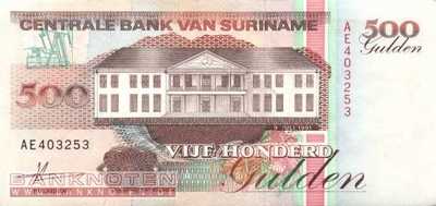 Surinam - 500  Gulden (#140_UNC)