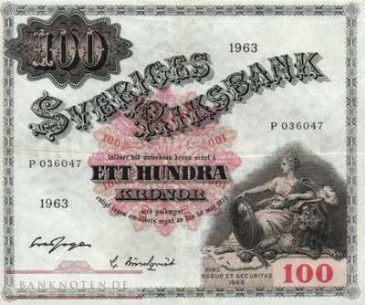 Schweden - 100  Kronor (#048e_VF)