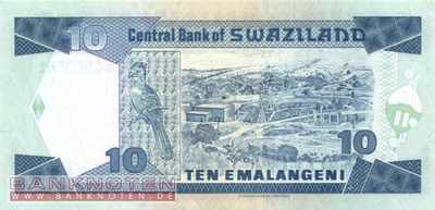 Swaziland - 10  Emalangeni (#024b_UNC)