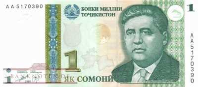 Tadschikistan - 1  Somoni (#014a_UNC)