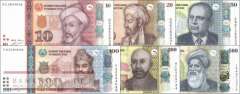 Tadschikistan: 10 - 500 Somoni (6 Banknoten)