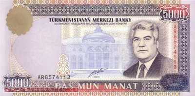 Turkmenistan - 5.000  Manat (#012b_UNC)