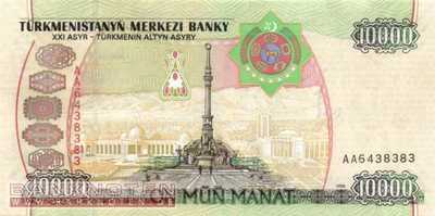 Turkmenistan - 10.000  Manat (#016_UNC)