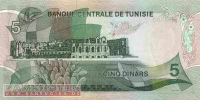 Tunesien - 5  Dinars (#068a_UNC)