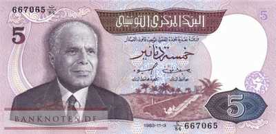 Tunesien - 5  Dinars (#079_UNC)