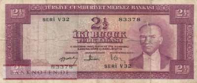 Türkei - 2 1/2  Lira (#152a_F)