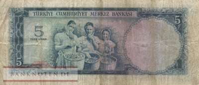 Türkei - 5  Lira (#173a_F)