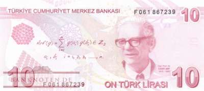 Türkei - 10  Lira (#223f_UNC)