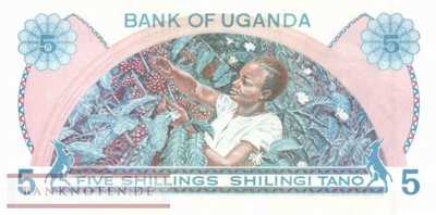 Uganda - 5  Shillings (#005_A_UNC)
