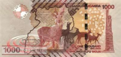 Uganda - 1.000  Shillings (#049f_UNC)