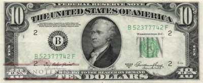 USA - 10  Dollars (#439a-B_XF)