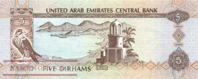 Vereinigte Arabische Emirate - 5  Dirhams (#019b_UNC)