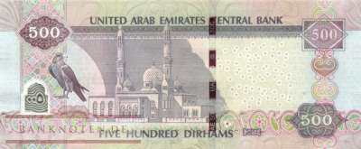 Vereinigte Arabische Emirate - 500  Dirhams (#032f_UNC)