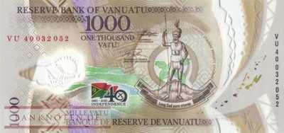 Vanuatu - 1.000  Vatu - 40 years.... (#021_UNC)
