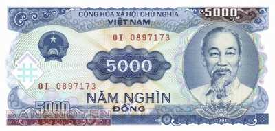 Vietnam - 5.000  Dong (#108a_UNC)