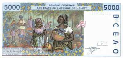 Elfenbeinküste - 5.000  Francs (#113Ak_UNC)