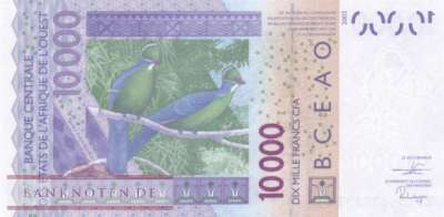 Burkina Faso - 10.000  Francs (#318Ct_UNC)