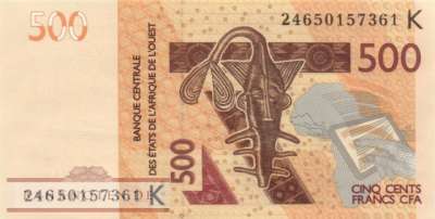 Senegal - 500  Francs (#719Km_UNC)