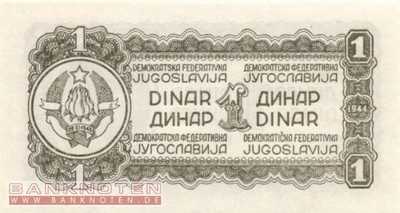 Jugoslawien - 1 Dinar (#048b_UNC)