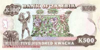 Sambia - 500 Kwacha (#035a_UNC)