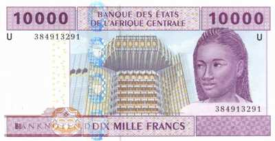Kamerun - 10.000  Francs (#210Uc_UNC)