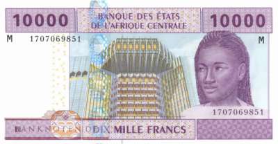 Zentralafrikanische Republik - 10.000  Francs (#310Md_UNC)