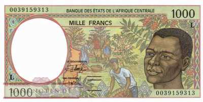 Gabun - 1.000  Francs (#402Lg_UNC)
