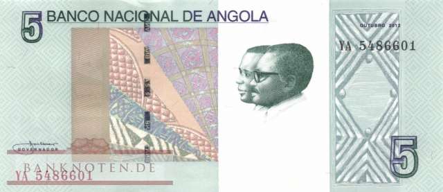 Angola - 5  Kwanzas (#151_A_UNC)